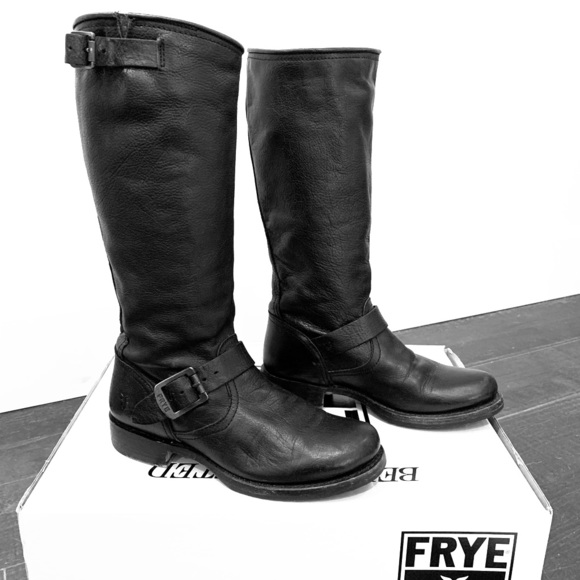 Frye Shoes - FRYE Veronica Slouch Boot Black Size 7.5
